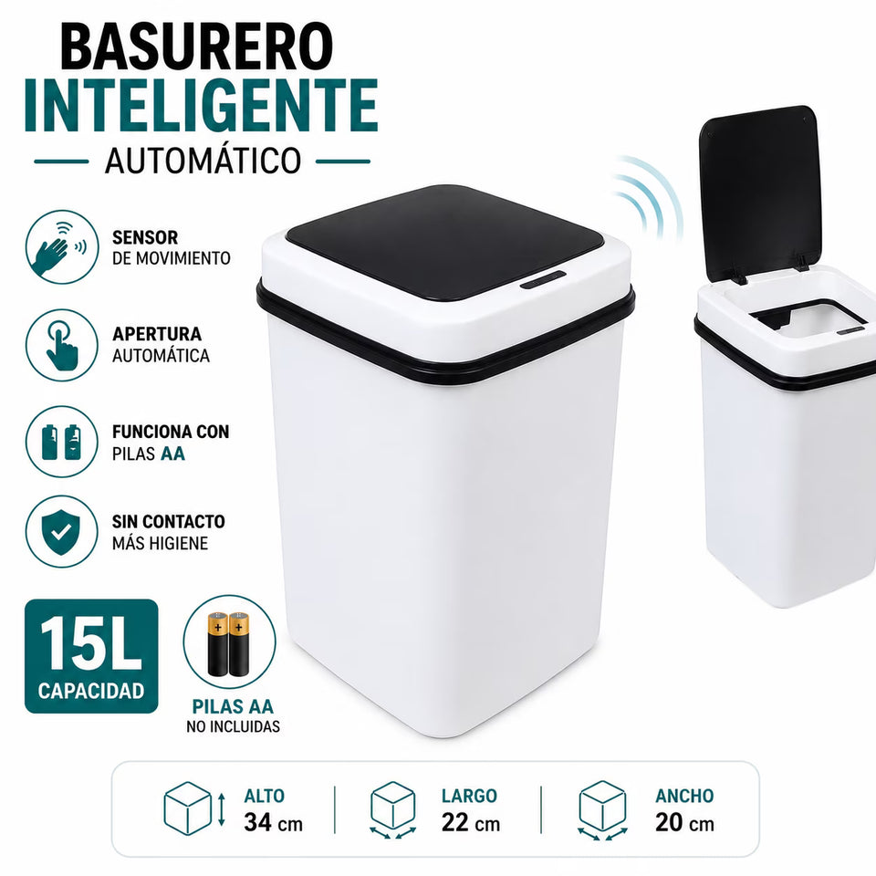 Tacho Smart™ – Basurero Automático Sin Contacto