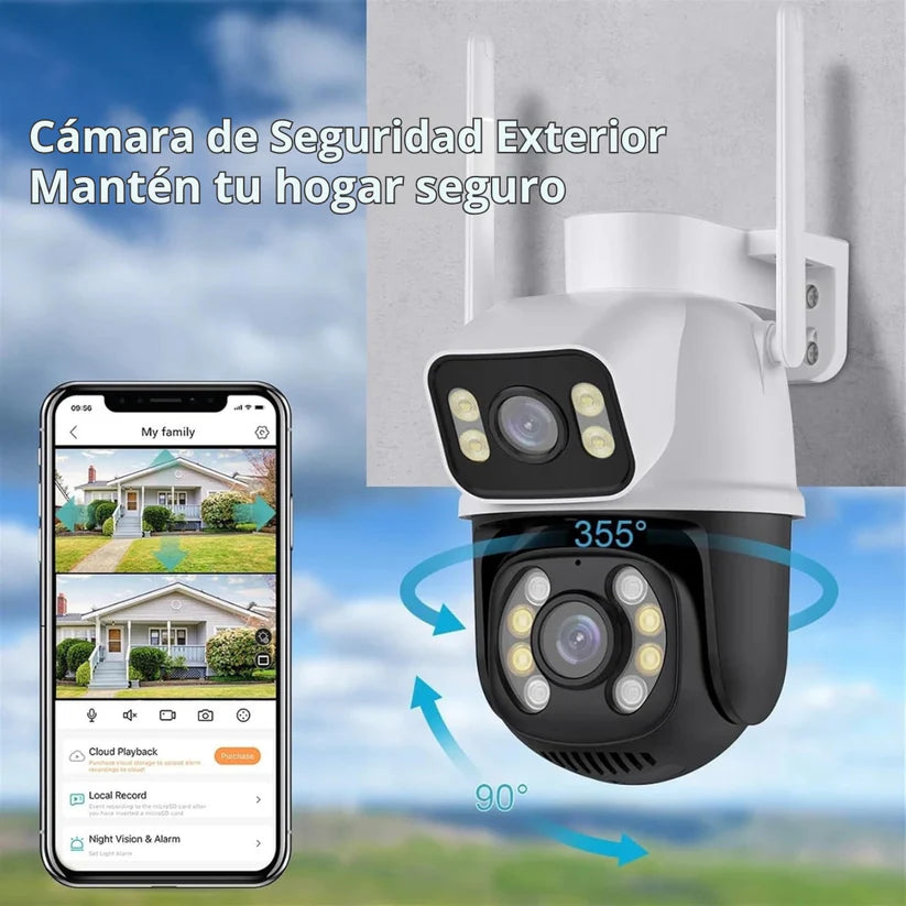 CÁMARA DE VIDEOVIGILANCIA DOBLE LENTE