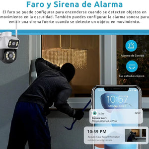 CÁMARA DE VIDEOVIGILANCIA DOBLE LENTE
