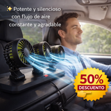 VENTILADOR PARA AUTO TRIPLE CABEZAL 360°